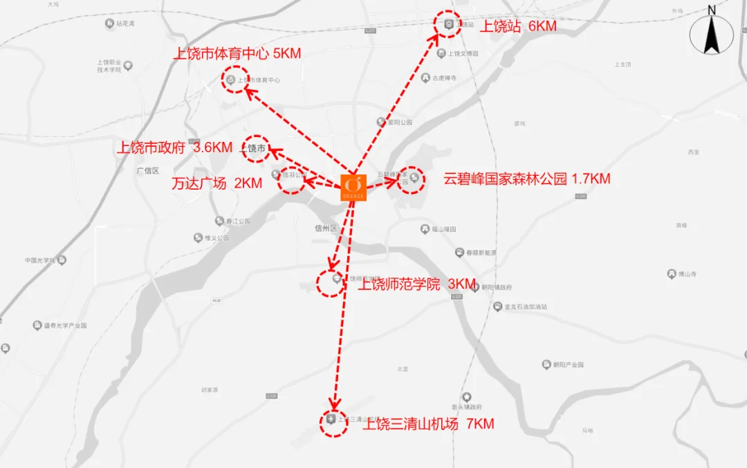 上饶信州区滨江东路桔子酒店